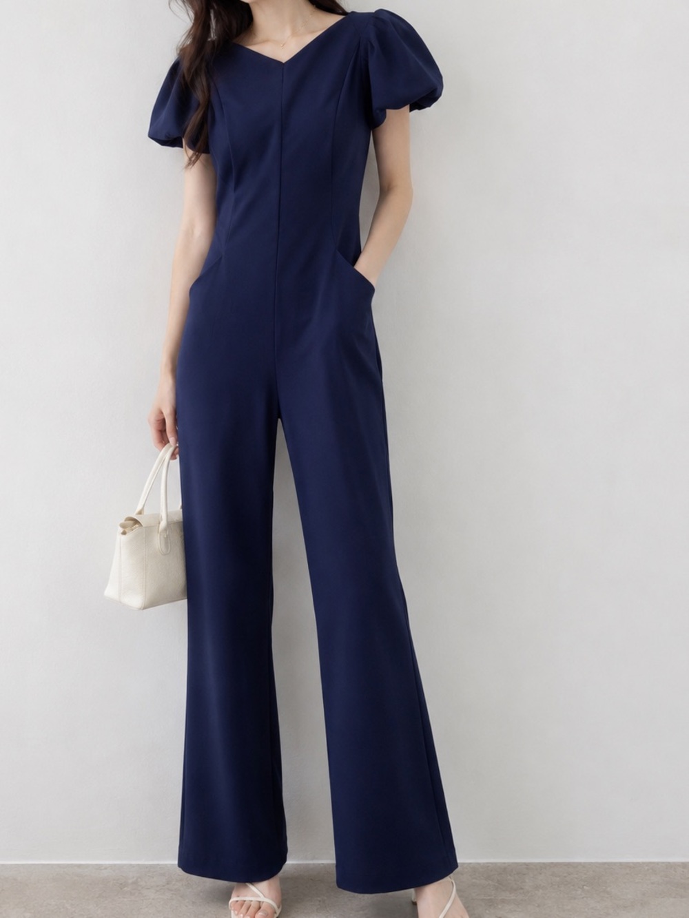 CHIARA‎ BONI V-Neck Jumpsuit Sz 42